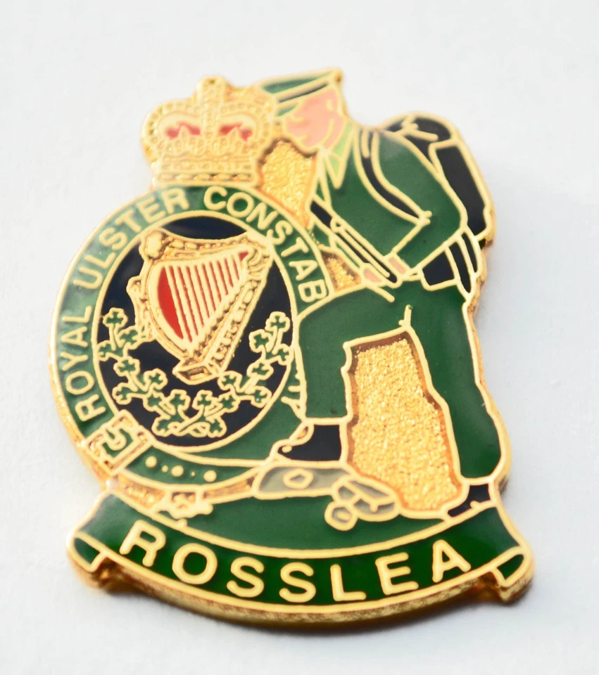 RUC Royal Ulster Constabulary ROSSLEA Co Fermanagh Enamel Tie/Lapel Pin Badge - Image 1 of 1