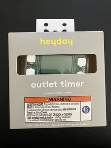 heyday Digitale Steckdosen-Zeitschaltuhr mit Bildschirm programmierbar 7 Tage Innen 15 Ampere - Bild 1 von 2
