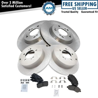 Kit de pastillas de freno delanteras y traseras y rotor cerámico para Mitsubishi Outlander 2007-2012 Foto 1 de 4