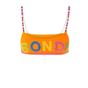 Neu mit Etikett Free People x It's Now Cool The Crop Bikini Oberteil Bondi Large orange bunt - Bild 1 von 10