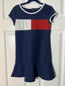 Tommy Hilfiger Sz. 7 Girls Logo Dress - Picture 1 of 3