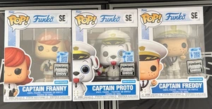 Funko Fundays Captain Freddy / Captain Proto / Captain Franny LE 2500 SET OF 3 - Picture 1 of 2