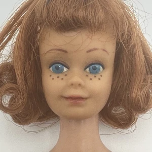 Vintage Mattel Midge Doll Titan Red Hair Flip Freckles 1960s - Picture 1 of 24