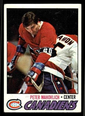 1977-78 Topps Pete Mahovlich #205 - Montreal Canadiens - Image 1 of 2