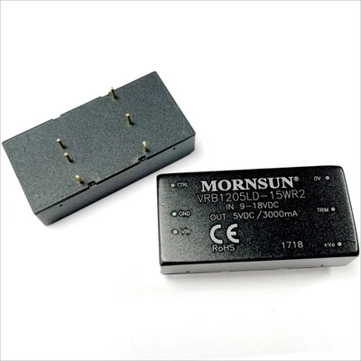 MORNSUN VRB1205LD-15WR2 15W regulated dual/single output DC-DC converter New - Image 1 of 4