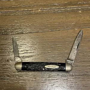 Vintage Kabar 2 Blade Pocket Knife “Ka-bar USA “. 3.25” With 2” Blade - Picture 1 of 5