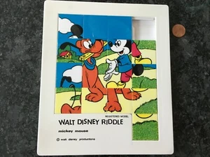Vintage Disney Mickey Mouse Pluto Puzzle Riddle Amsterdam Netherlands RARE! - Picture 1 of 2