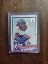1976 Topps #550 Hank Aaron   Milwaukee Brewers Read Lower Grade B