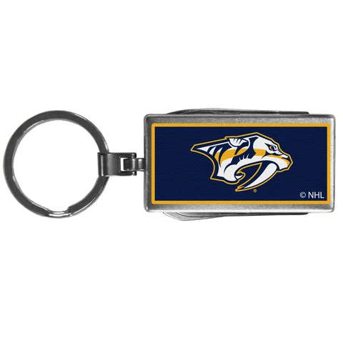 Nashville Predators Multi-Tool Metal Key Chain w/ Team Logo NHL Licensed Hockey Cover