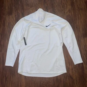 Nike Stock Dri FIT Pre Gioco Manica Lunga Baseball Calcio XL Bianco 605929 Sotto - Foto 1 di 13