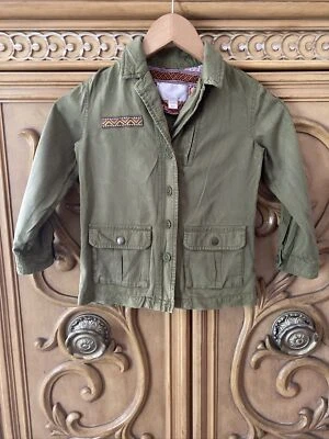 Camisa Talla XS 4/5 Xhilaration Verde Manga Larga Abotonada Niña Dos Bolsillos Foto 1 de 4