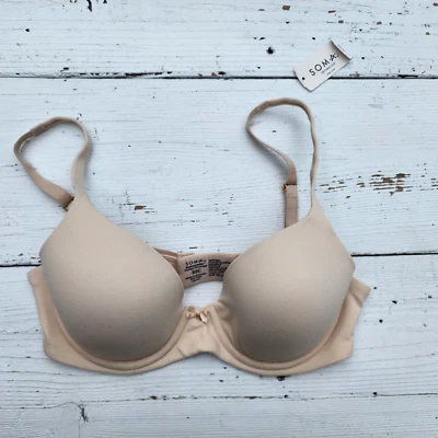 Sutiã Soma Intimates Embraceables cobertura perfeita areia pálida tamanho 32C - Imagem 1 de 4