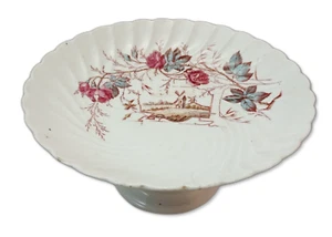 Antique Comport dish with floral pattern and windmill marked 775 29 - Picture 1 of 14