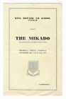 King Edward Vii School Lytham Presents Mikado Carte Programme Good Condition