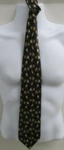 Maria Calles Tie, Hockey Players, 100% Silk, Made in Italy - Picture 1 of 4