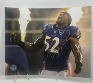 BALTIMORE RAVENS RAY LEWIS SIGNED/AUTOGRAPHED 8 X 10 PHOTO W/COA - Picture 1 of 4