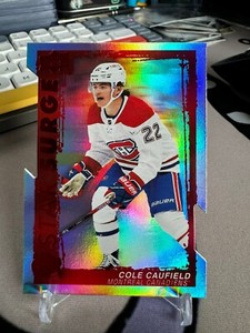 2023-24 Upper Deck Series 1 Red Star Surge Die-Cut SS-21 Cole Caufield Montreal