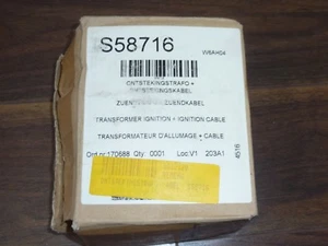 REMEHA S58716 Remeha transformador de encendido ZAG 1 con cable de encendido NUEVO + EMBALAJE ORIGINAL - Imagen 1 de 1