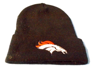 Gorro tejido negro vintage de los Denver Broncos NFL - Imagen 1 de 1