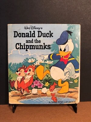 1980 “DONALD DUCK AND THE CHIPMUNKS” Disney Paperback Pop-Up Book (MH186) - Image 1 of 3