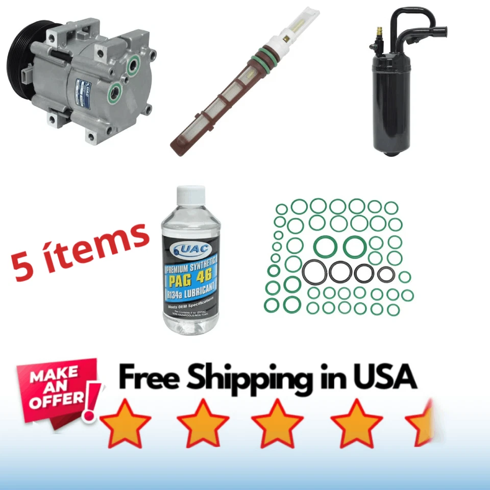 套件压缩机空调适合福特 Ranger 98-11,马自达 B4000 98-11,水星登山者 — 第 1/1 张图片