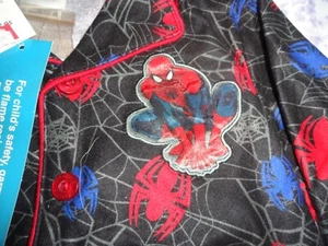 Size 4 Spider Man 2 Piece Flannel Pajama Set NWT Disney Store - Picture 1 of 3