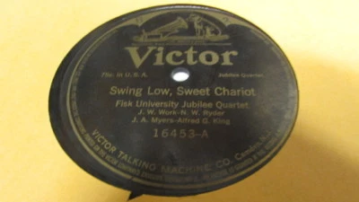 ALFRED KING VICTOR 78 RPM RECORD 16453 SWING LOW, SWEET CHARIOT - Image 1 of 2