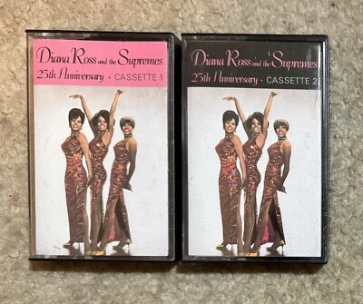 Diana Ross & Supremes 25th Anniversary Cassette Tapes 1 & 2 - Set of 2 Cassettes - Image 1 of 3