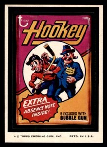 1974 Topps Wacky Packages Series 9 #9 Hookey Bubble Gum NM/MT