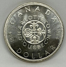 1964 (1864-) Canadian $1 Confederation Meetings Commemorative Silver Dollar Coin