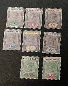 GOLD COAST 1898 0.5d to 2s SG 26 - 32 Sc 26 - 33 MLH/MH - Picture 1 of 2