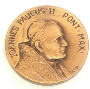 Medalla de Recuerdo del Vaticano del Papa Juan Pablo II hecha en Milán, Italia - estampada - Imagen 1 de 6