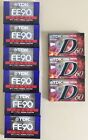 New and Sealed TDK Casette Tapes (6x Fe90 3x D60)