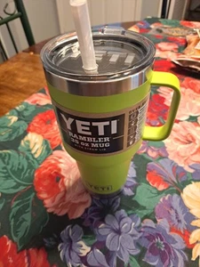 Yeti Chartreuse Rambler 35oz Becher mit Strohhalmdeckel Neu - Bild 1 von 4
