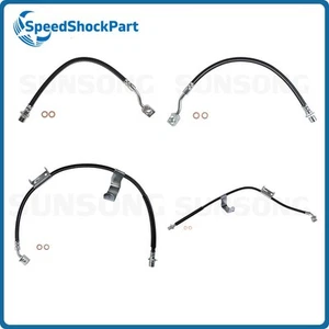 Front Rear Set Brake Hydraulic Hose fits 2007 2008 Chevrolet Silverado 2500 HD - Picture 1 of 17