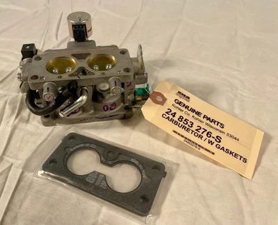 Kohler Carburetor With Gaskets #24 853 276-S, OEM, New - Image 1 of 4