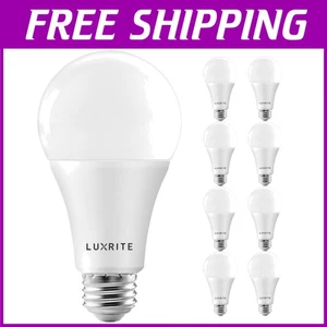 Brightest 22W A21 LED Bulbs 8 Pack - 2550 Lumens Soft White - Picture 1 of 8