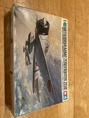Tamiya échelle 1/48 Mitsubishi A6M2 Zero Fighter Model Kit 61104 Rare - Photo 1/4
