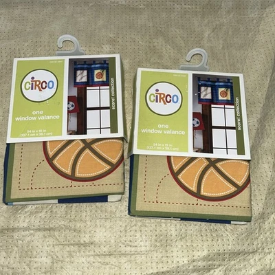 Новый лот из 2 Circo Sport счет коллекции окно балдахин 54 x 15 бейсбол футбол - Изображение 1 из 2