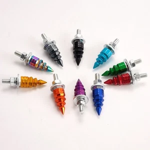 FOR FOREST Tree Style License Plate Fasteners M6 Thread for Cars Motorcycles - Bild 1 von 13