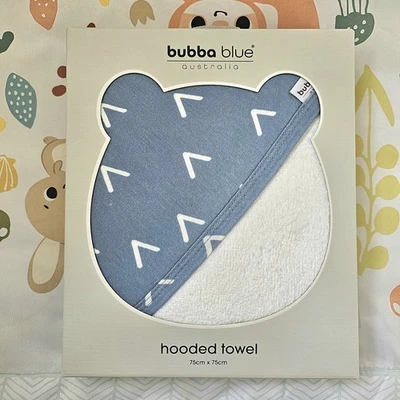 BRAND NEW Bubba Blue Baby Hooded Towel | Nordic Blue - image 1 of 3