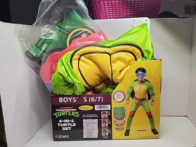 Juego de 4 tortugas ninja adolescentes mutantes talla 6/7 para niños... Foto 1 de 4
