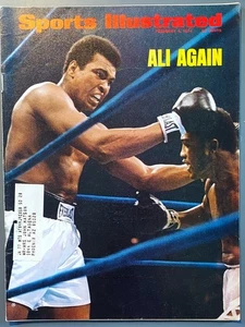 Muhammad Ali v.s. Joe Frazier Sports Illustrated Feb 4 1974 Ali Again Boxing - Picture 1 of 1