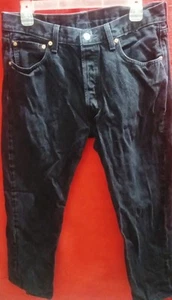 Men's Levi's 501 Jeans Black Size 34 30 - Picture 1 of 3