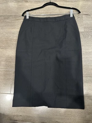 Falda Body By Victoria Secret para mujer 2 lisa negra carrera trabajo oficina cremallera Foto 1 de 3