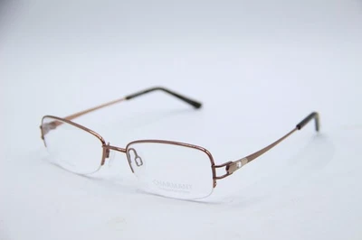 NOVO CHARMANT TITANIUM PERFECTION CH12170 BR MARROM AUTÊNTICO ÓCULOS 51-17 - Imagem 1 de 4