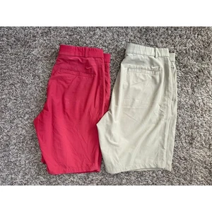 Nike Dri-Fit Performance Shorts (2 Stück) Größe 34 Herren pink hellbraun 10" Schrittlänge - Bild 1 von 10