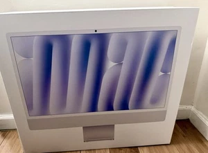 iMac M4 2024 16GB RAM 256GB SSD Standard Glass – Silver – New Sealed - Afbeelding 1 van 3