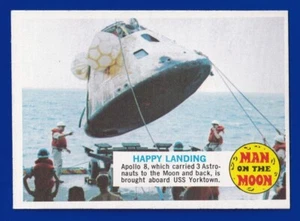 HAPPY LANDING 1969 TOPPS MAN ON THE MOON #3A EXMT/NRMT SHARP CORNERS NO CREASES - Picture 1 of 2