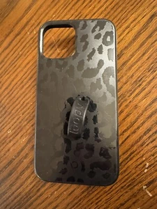 Loopy Black Leopard iPhone 12 Pro Case - Picture 1 of 6